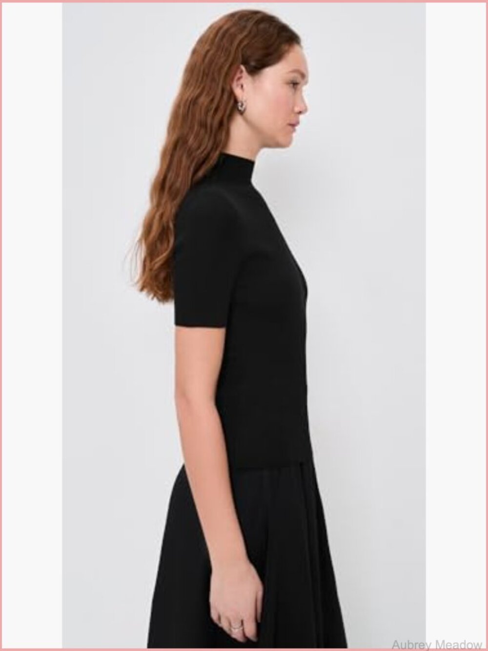 Super-stretch ribbed knit lightweight pullover - Picture 4 of 6